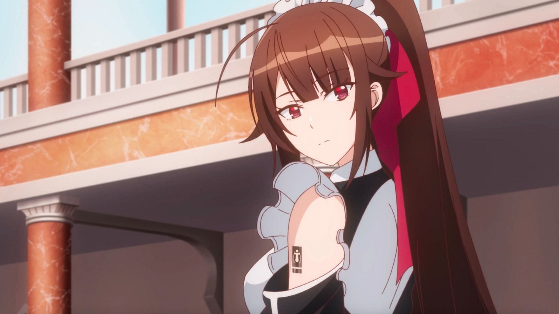 Amagi in I'm the Evil Lord of an Intergalactic Empire episode 10 (Image via Quad)